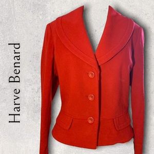 Classic and classy Vintage red wool blazer